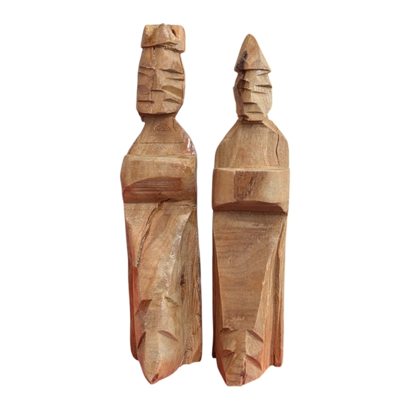 Vintage Hand Carved Olive Wood Nativity Set from the Holy Land Bethlehem 1900-50 - Picture 16 of 16